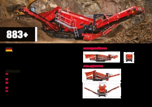 मोबाइल स्क्रीनिंग प्लांट Terex-Finlay 883+