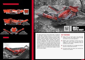 मोबाइल स्क्रीनिंग प्लांट Terex-Finlay 883+ Triple Shaft