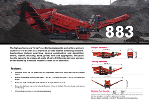 मोबाइल स्क्रीनिंग प्लांट Terex-Finlay 883 Reclaimer