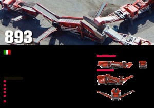 मोबाइल स्क्रीनिंग प्लांट Terex-Finlay 893