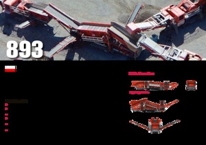 मोबाइल स्क्रीनिंग प्लांट Terex-Finlay 893