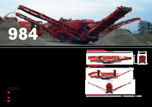 मोबाइल स्क्रीनिंग प्लांट Terex-Finlay 984