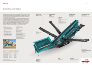 मोबाइल स्क्रीनिंग प्लांट Powerscreen Chieftain 2100X