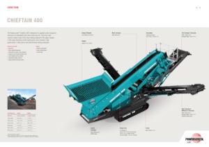 मोबाइल स्क्रीनिंग प्लांट Powerscreen Chieftain 400