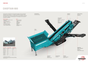 मोबाइल स्क्रीनिंग प्लांट Powerscreen Chieftain 600
