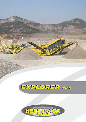 मोबाइल स्क्रीनिंग प्लांट Keestrack Explorer 1500
