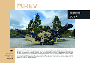 मोबाइल स्क्रीनिंग प्लांट REV GS 25