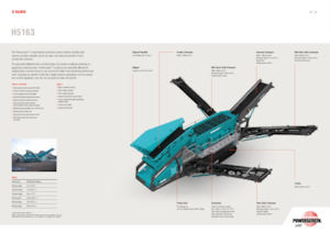 मोबाइल स्क्रीनिंग प्लांट Powerscreen H5163