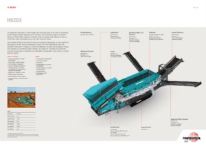 मोबाइल स्क्रीनिंग प्लांट Powerscreen H6203