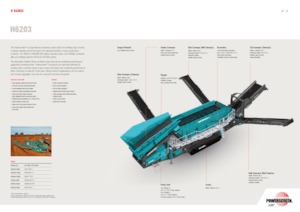 मोबाइल स्क्रीनिंग प्लांट Powerscreen H6203