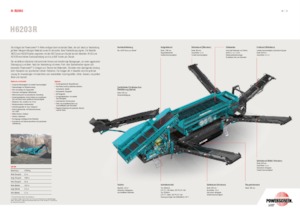 मोबाइल स्क्रीनिंग प्लांट Powerscreen H6203R