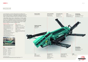 मोबाइल स्क्रीनिंग प्लांट Powerscreen H6203R