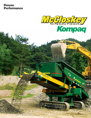 मोबाइल स्क्रीनिंग प्लांट McCloskey Kompaq