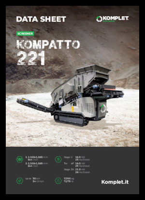 मोबाइल स्क्रीनिंग प्लांट Komplet KOMPATTO 221