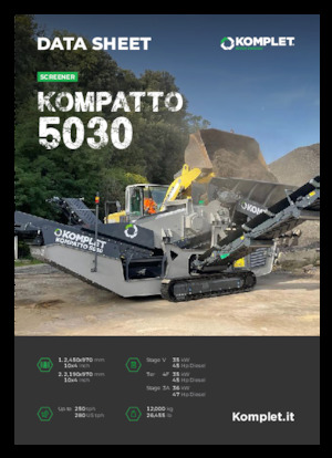 मोबाइल स्क्रीनिंग प्लांट Komplet KOMPATTO 5030