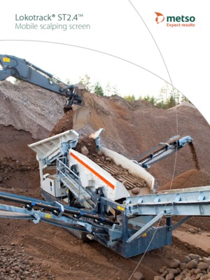 मोबाइल स्क्रीनिंग प्लांट Metso Lokotrack ST2.4