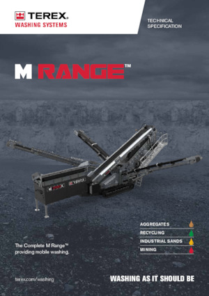 मोबाइल स्क्रीनिंग प्लांट Terex Washing Systems M 2100