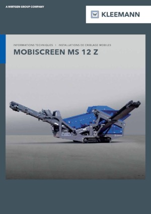 मोबाइल स्क्रीनिंग प्लांट Kleemann MS 12 Z
