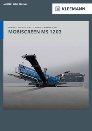 मोबाइल स्क्रीनिंग प्लांट Kleemann MS 1203