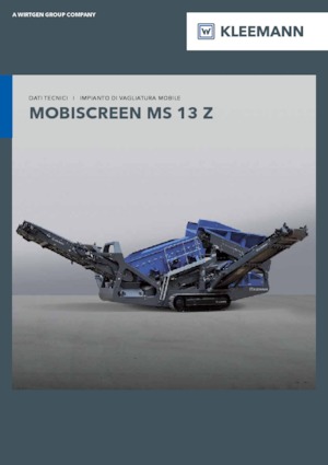 मोबाइल स्क्रीनिंग प्लांट Kleemann MS 13 Z