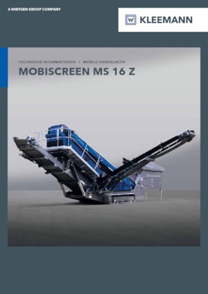 मोबाइल स्क्रीनिंग प्लांट Kleemann MS 16 Z