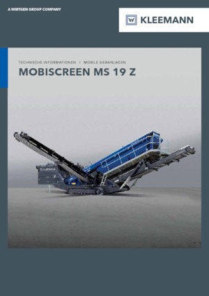 मोबाइल स्क्रीनिंग प्लांट Kleemann MS 19 Z