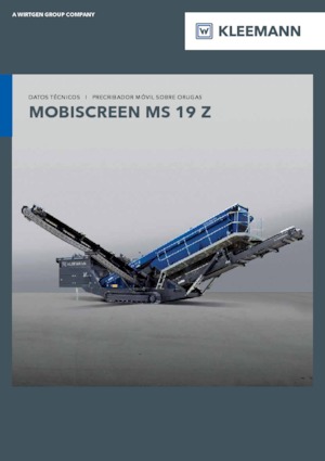 मोबाइल स्क्रीनिंग प्लांट Kleemann MS 19 Z