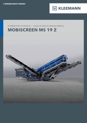 मोबाइल स्क्रीनिंग प्लांट Kleemann MS 19 Z