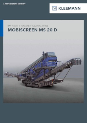 मोबाइल स्क्रीनिंग प्लांट Kleemann MS 20 D