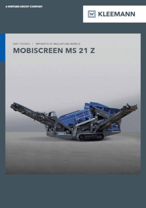 मोबाइल स्क्रीनिंग प्लांट Kleemann MS 21 Z