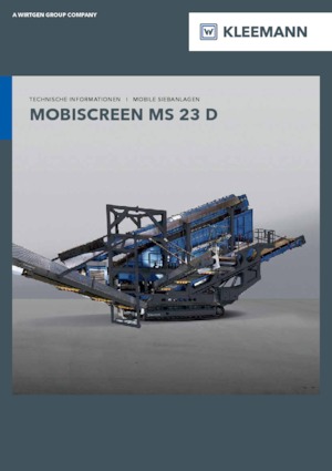 मोबाइल स्क्रीनिंग प्लांट Kleemann MS 23 D