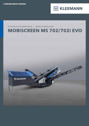 मोबाइल स्क्रीनिंग प्लांट Kleemann MS 702i EVO
