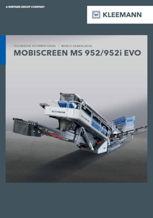 मोबाइल स्क्रीनिंग प्लांट Kleemann MS 952i EVO
