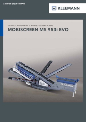 मोबाइल स्क्रीनिंग प्लांट Kleemann MS 953i EVO