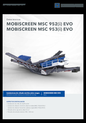 मोबाइल स्क्रीनिंग प्लांट Kleemann MSC 952i EVO