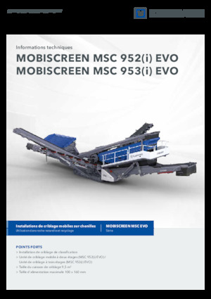 मोबाइल स्क्रीनिंग प्लांट Kleemann MSC 952i EVO