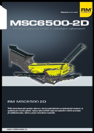 मोबाइल स्क्रीनिंग प्लांट Rubble Master MSC 6500-2D