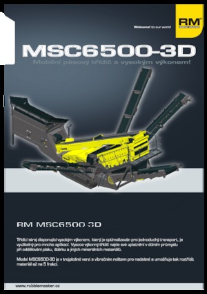 मोबाइल स्क्रीनिंग प्लांट Rubble Master MSC 6500-3D