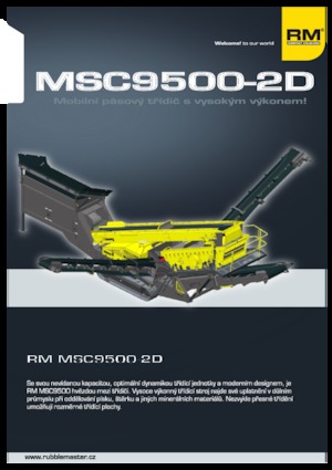 मोबाइल स्क्रीनिंग प्लांट Rubble Master MSC 9500-2D