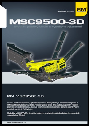मोबाइल स्क्रीनिंग प्लांट Rubble Master MSC9500-3D