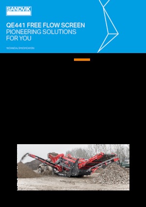 मोबाइल स्क्रीनिंग प्लांट Sandvik QE441 FFMS