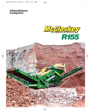 मोबाइल स्क्रीनिंग प्लांट McCloskey R155