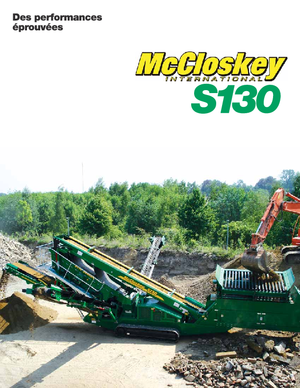 मोबाइल स्क्रीनिंग प्लांट McCloskey S130 3-Deck