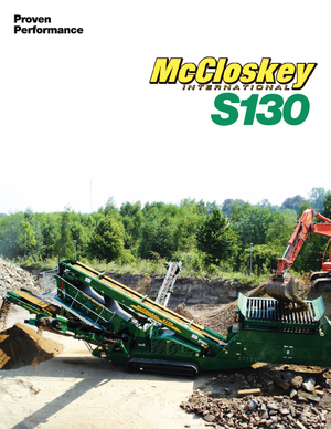 मोबाइल स्क्रीनिंग प्लांट McCloskey S130 2-Deck