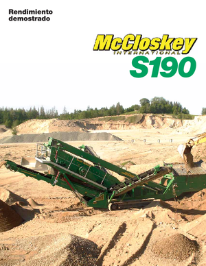 मोबाइल स्क्रीनिंग प्लांट McCloskey S190 2-Deck