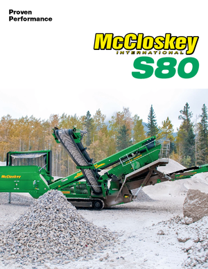 मोबाइल स्क्रीनिंग प्लांट McCloskey S80