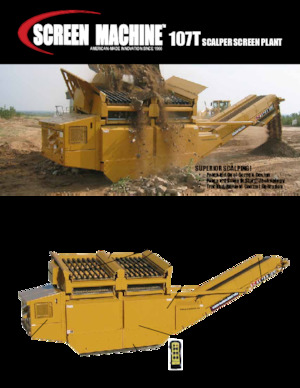 मोबाइल स्क्रीनिंग प्लांट Screen Machine Industries  Scalper 107T