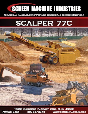मोबाइल स्क्रीनिंग प्लांट Screen Machine Industries  Scalper 77C