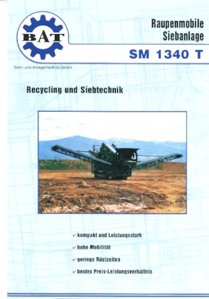 मोबाइल स्क्रीनिंग प्लांट BAT SM 1340 T