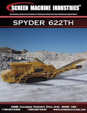 मोबाइल स्क्रीनिंग प्लांट Screen Machine Industries  Spyder 622TH